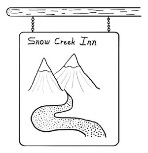 Snow Creek Inn Sign