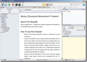 Scrivener Screen Shot